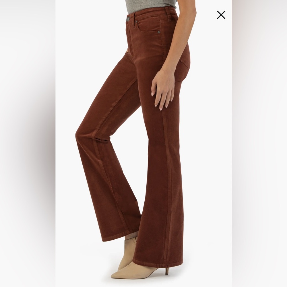 KUT from the Kloth Ana Fab Ab High Waist Flare Corduroy Jeans size 10 - Picture 6 of 10